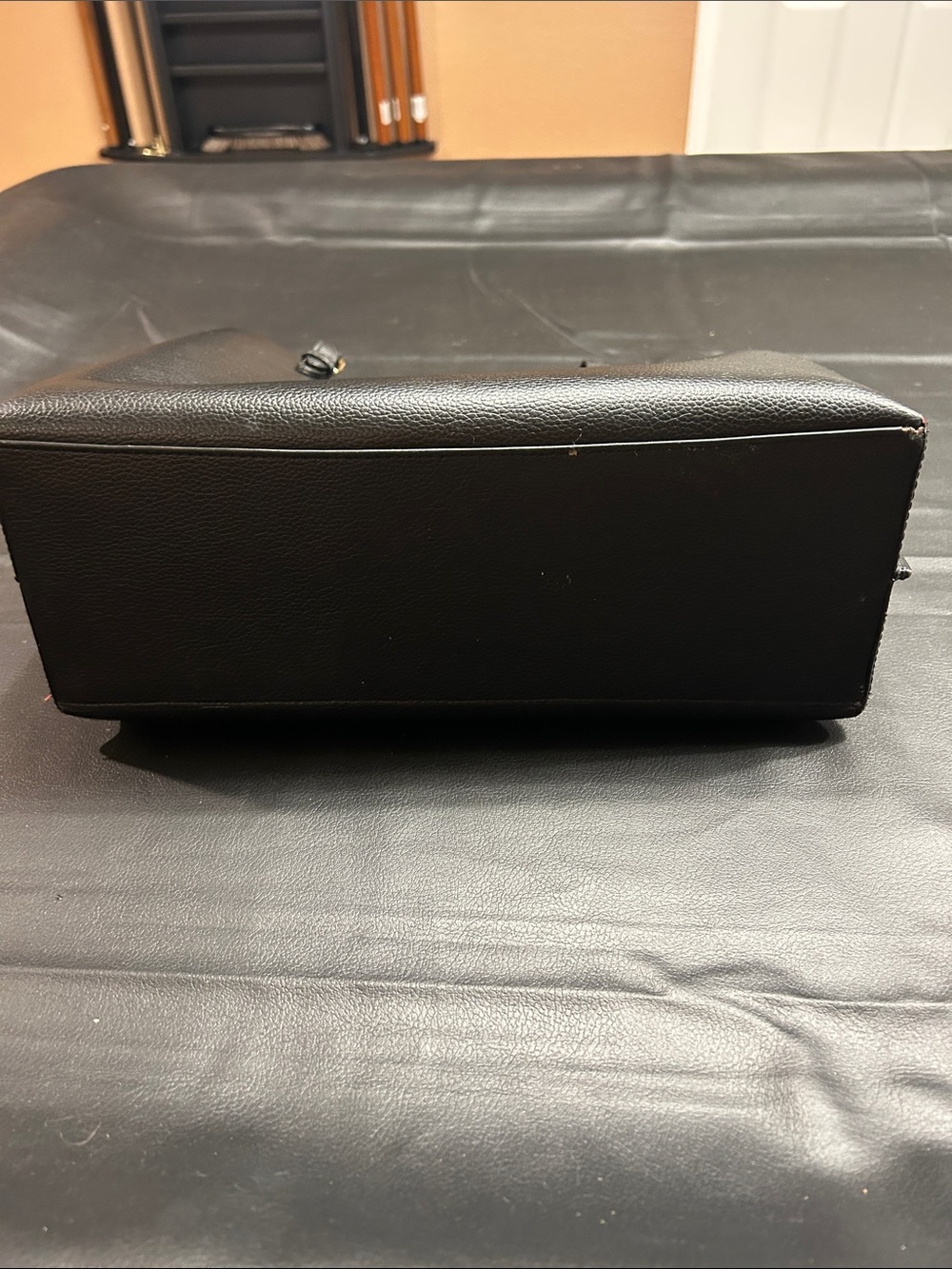 Coach Black Leather Tote with Gold Logo and Tag - Picture 12 of 17